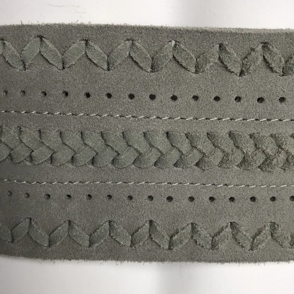 Linea Pelle Leather Belt Tassel Trim Ties Sz XS